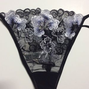 Black Blossom G-String (Axami Lingerie)